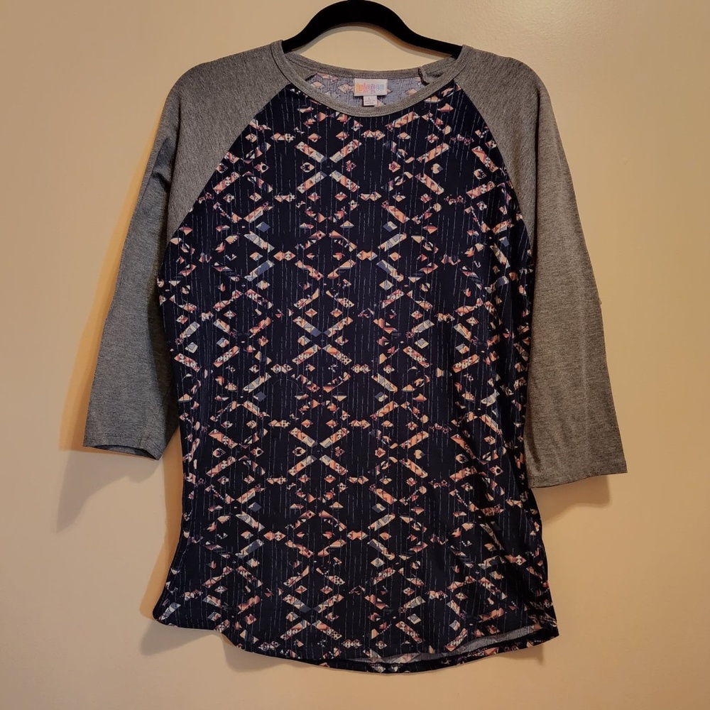 Lularoe 3/4 Sleeve Scoop Neck Shirt L